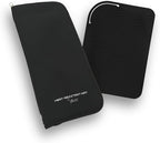 Flat Iron Hair Straightener Silicone Mat & Pouch Pack by j&m - with Heat Proof Mat for Curling Tongs/Wands/Irons - Fits ghd, BaByliss & Larger Straighteners - Zip-Up All-in-One Compact Travel Case
