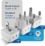Ceptics African Travel Adapter Set 2 in 1 USA to Africa, S. Africa, Uganda - Image 3
