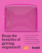 Clear Makeup Bag Zipper Pouch, Transparent Cosmetic Case Organizer, TSA - Image 6