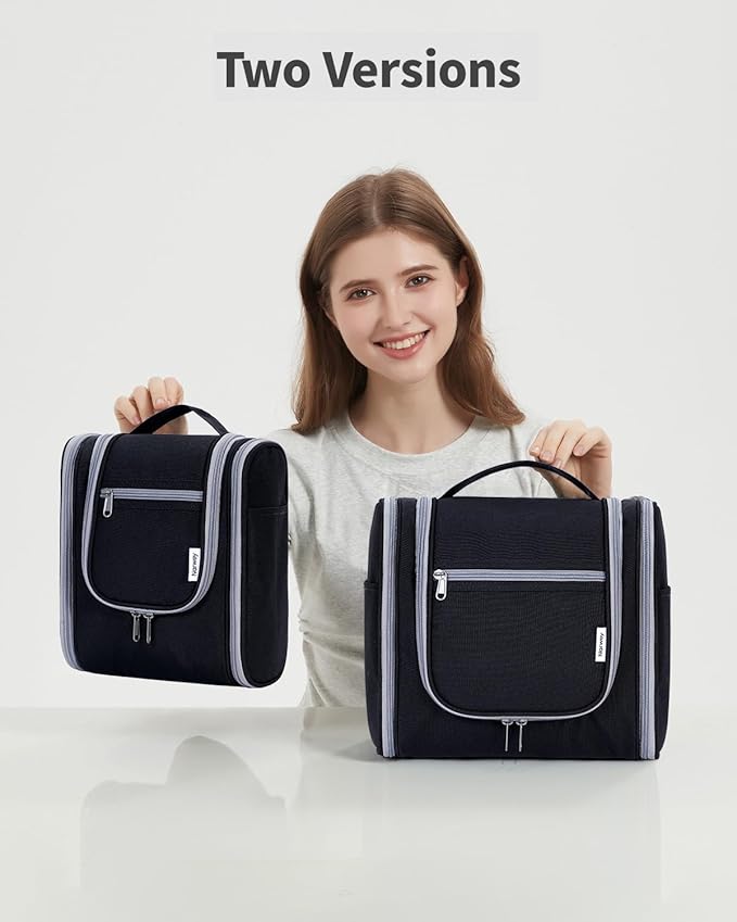 Narwey Hanging Toiletry Bag for Women Travel Makeup Bag Organizer Toiletries - Image 8