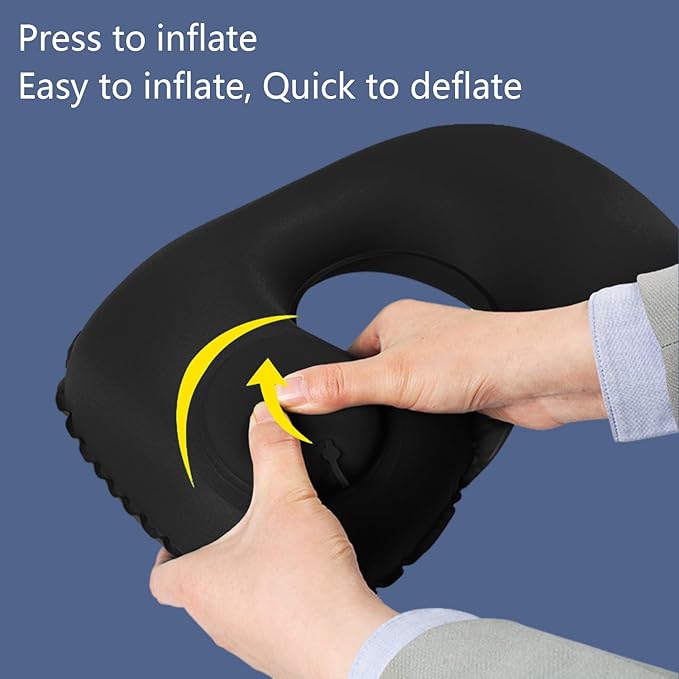Inflatable Travel Pillow for Sleeping Airplane - Image 4