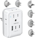 VINTAR Universal Travel Adapter Kit, International Power Adapter by VINTAR