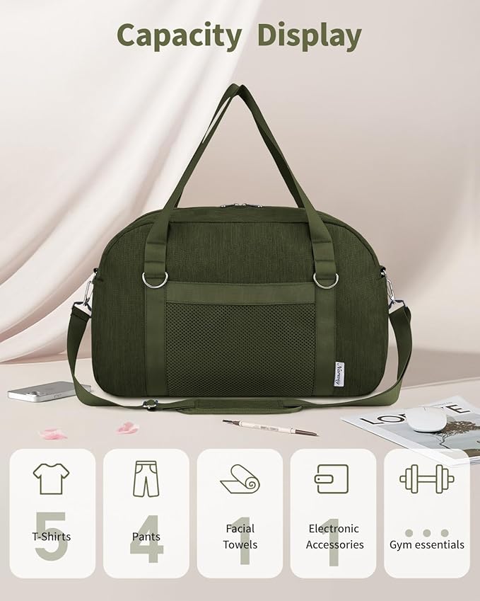 Narwey For Spirit Airlines Personal Item Bag 18x14x8, Small Duffle Bag for - Image 6