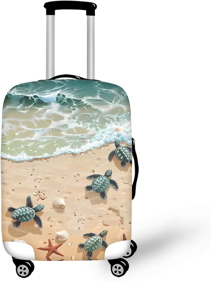 Sea Turtles Luggage Cover Anti-scratch Dustproof Suitvase Protector Fits 22-25 by Dremagia