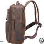 STAR VISTA Angelo 17.3" Vintage Full Grain Leather Laptop Backpack - Image 3