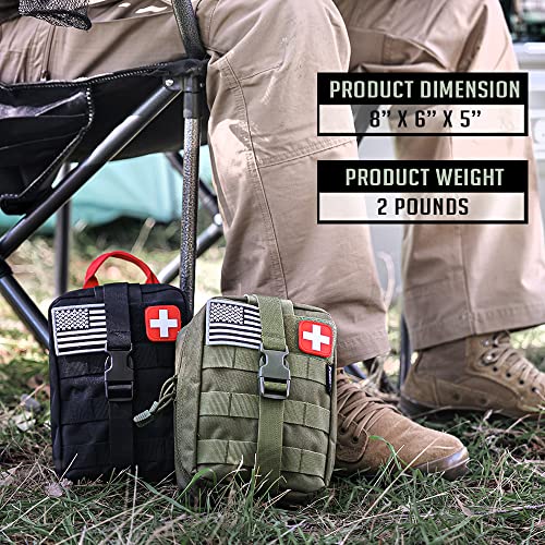 250 Pcs Survival First Aid Kit (Tan)
