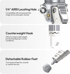 ULANZI Ombra Ⅱ Camera Travel Tripod White, 61.5" Aluminum Tripod Foldable - Image 8