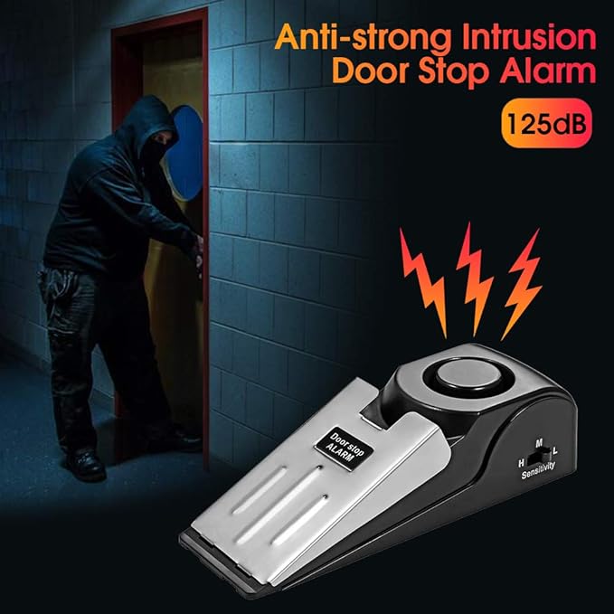 TOWODE Upgraded Door Stop Alarm 3-Pack, Stoppers Security - Image 2