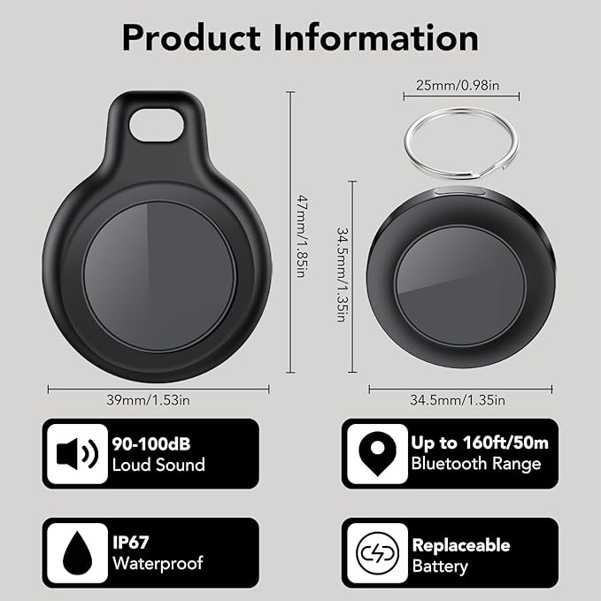 Bluetooth Tracker Tag for Apple Find My, GPS Tracker - Image 7