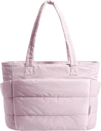 BAGSMART Tote Bag for Women, Lightweight Puffy Tote Bag by BAGSMART