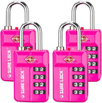 SURE LOCK TSA-Approved 4-Digit Resettable Combination Lock by LOCKDEPOT