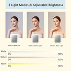 Makeup Bag with Led Mirror, Travel Makeup Organizer with 3 Color Setting - Image 5