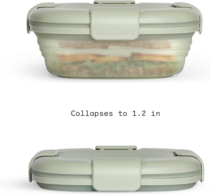 STOJO Collapsible Sandwich Box – 24oz, Reusable Food Storage Container - Image 2