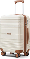 Luggage Sets with spinner wheels, PC+ABS Hard Shell Travel Luggage, Lightweight by Unknown