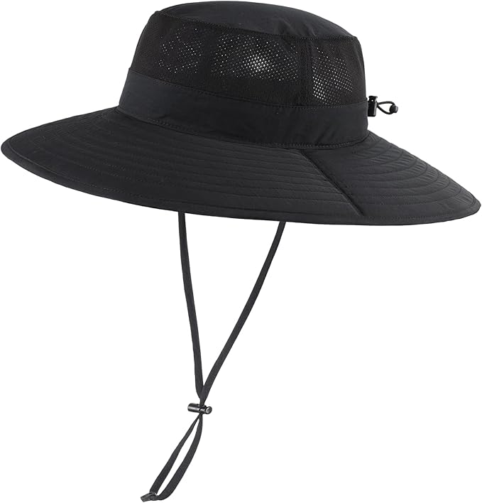 Home Prefer UPF50+ Mens Sun Hat Wide Brim Fishing Hat Foldable Large Brim UV - Image 2