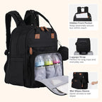 BabbleRoo Extra Large Diaper Bag Backpack, Expandable Baby Bag - Image 5