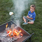 Smores Sticks for Fire Pit (8 Fork Set with Storage Bag)