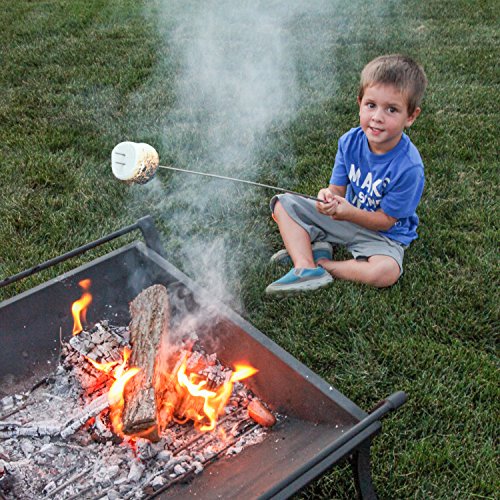 Smores Sticks for Fire Pit (8 Fork Set with Storage Bag)