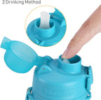 TakeToday Collapsible Water Bottles 20oz, Leak Proof, Foldable Silicone Travel - Image 8