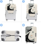 Suitcase Cover with Time to Travel Design, Luggage Protector, Fit - Image 5