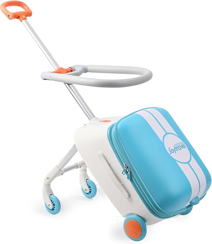 Kids Ride-on Luggage with Spinner Wheels Suitcase, Kid's Ride-On Suitcase Help - Image 2