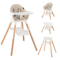 HONEY JOY Baby High Chair, 6 in 1 Convertible Wooden Highchair by HONEYJOY