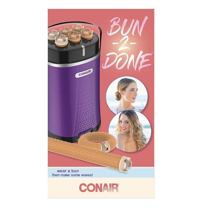 Conair HS70BL Bun-2-Done, Blonde, 6 Wands (4 - 7 1/4-inch and 2- 7 1/2-inch wands )
