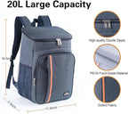 CODOBON Cooler Backpack 20L Insulated Backpack Coolers Lightweight Leak-Proof - Image 2