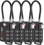 TSA Approved Cable Luggage Locks, Re-settable Combination by Forge