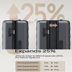 Carry on Luggage 22 X 14 X 9 Airline Approved, 20 Inch Luggage - Image 5