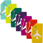 7 Pack Silicone Luggage Tag Travel Suitcase Tags by MODENGKONGJIAN