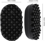 Rubber Curling Hair Brush - Twist King Sponge for Afro Hair, Washable Curl Sponge Styling Tool (Dense Tooth)