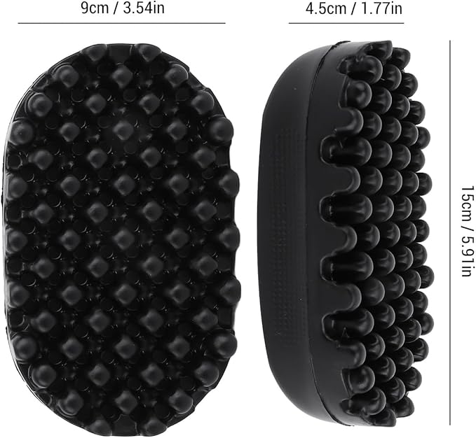 Rubber Curling Hair Brush - Twist King Sponge for Afro Hair, Washable Curl Sponge Styling Tool (Dense Tooth)