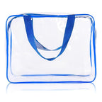 2Pcs Crystal Clear PVC Travel Toiletry Bag Kit - Image 6