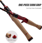 PURELURE Fishing Rod Telescopic, Carbon Fiber Spinning Casting Travel Rod - Image 3