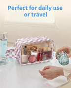 Narwey Clear Toiletry Bags for Traveling Women Men, Make Up Organizer, Skincare - Image 7