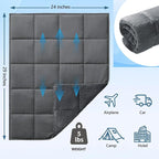 L'AGRATY Weighted Lap Blanket 7lb: Small Weighted Blankets - Image 4