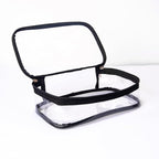 Portable Zippered Transparent Vinyl Travel Cosmetic Bag Clear PVC Makeup Kits - Image 2