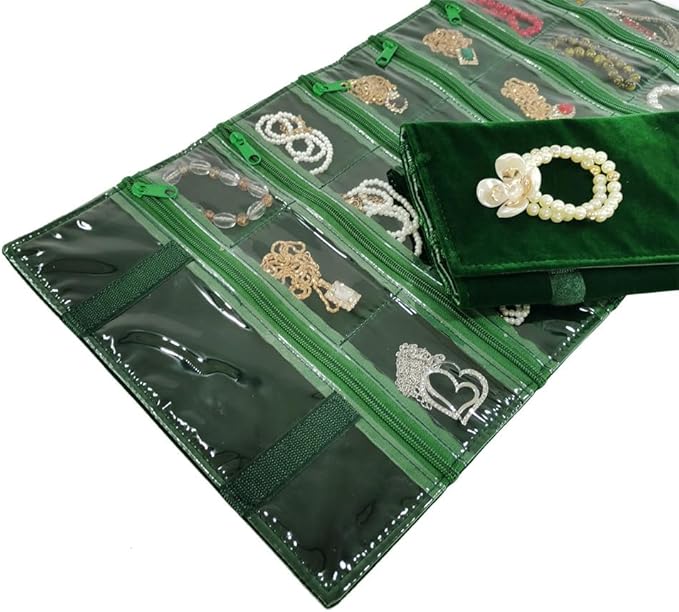 Travel Jewelry Roll Bag Portable Organizer Pouch - Image 8