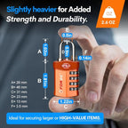 Forge Travel Lock, TSA Approved Luggage Locks - Image 3