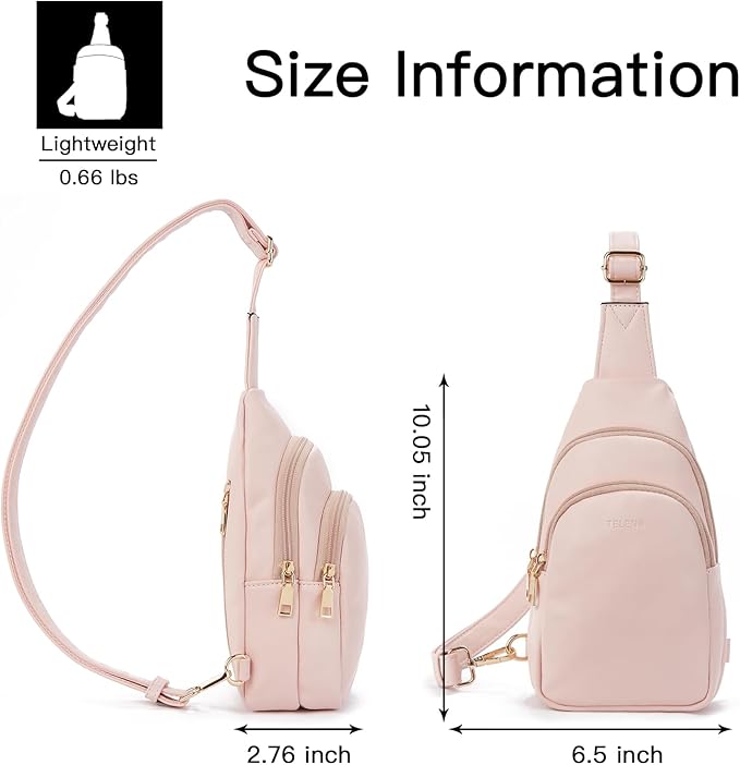 Telena Small Sling Bag for Women Leather Crossbody Fanny Packs Chest Bag for - Image 7