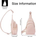 Telena Small Sling Bag for Women Leather Crossbody Fanny Packs Chest Bag for - Image 7