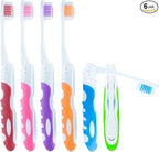 Lingito Travel Folding Toothbrush, Camping Toothbrush Bulk, Medium Bristle by LINGITO