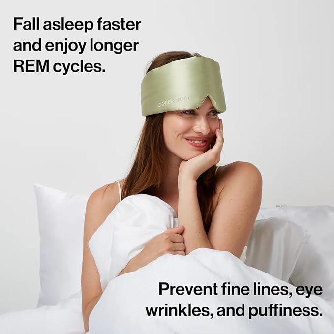 Dore & Rose Deep Sleep Mask Light Blocking, 23 Momme Mulberry Silk Eye Mask - Image 7