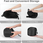 Travel Pillow, Best Memory Foam Neck Pillow Head Support Soft Pillow - Image 7