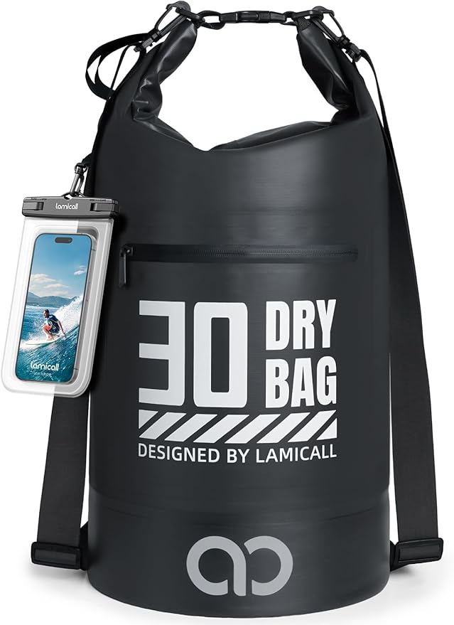 Lamicall Dry Bag Waterproof Backpack - 5L/10L/20L/30L/40L Roll Top Waterproof by Lamicall