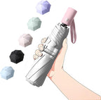 BAODINI Small UV Protection Travel Umbrella Compact - Image 7