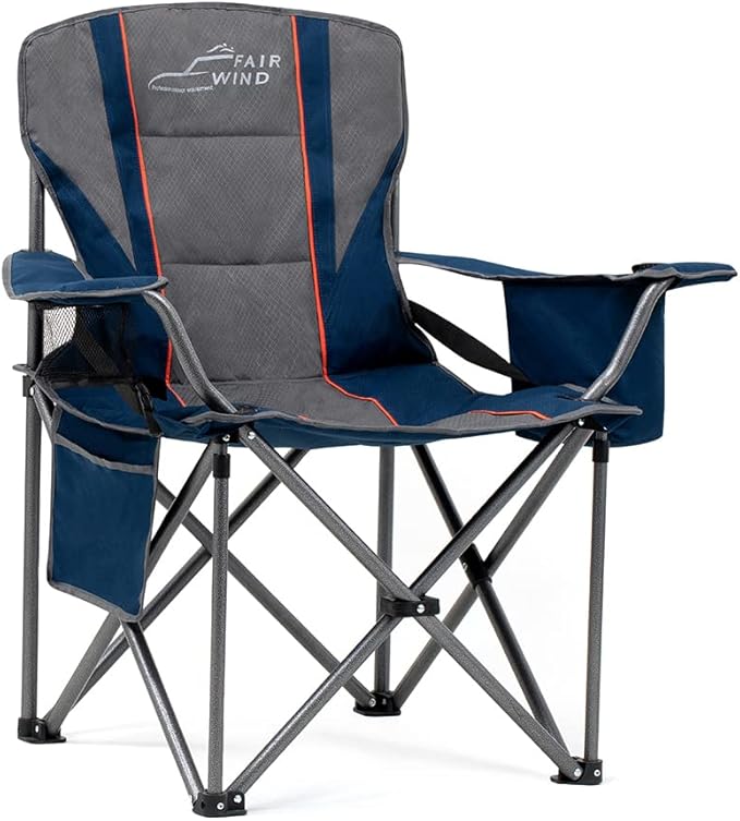 FAIR WIND Oversized Fully Padded Camping Chair by FAIRWINDOutdoorEquipment
