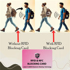 5 Pack RFID Blocking Card for Credit Debit ID Card (Pink)