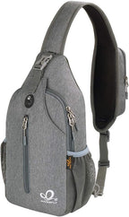 WATERFLY Crossbody Sling Backpack Sling Bag Travel Hiking Chest Bag Daypack by Waterfly